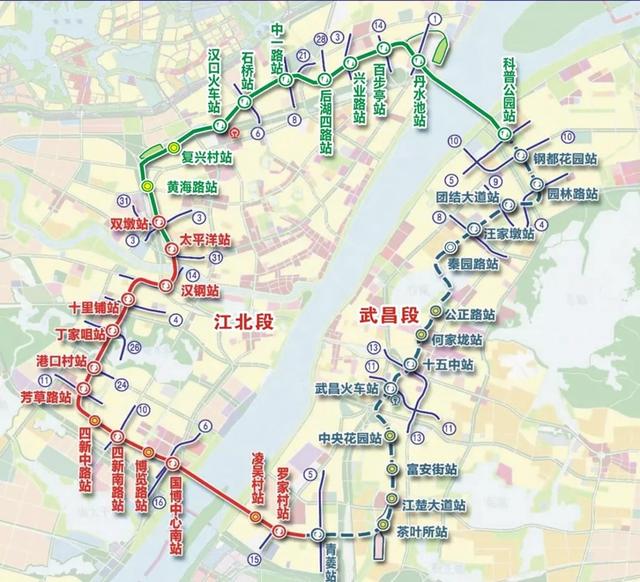 武汉地铁12号线是武汉市轨道交通"环 放射"线网规划中唯一环线,全长