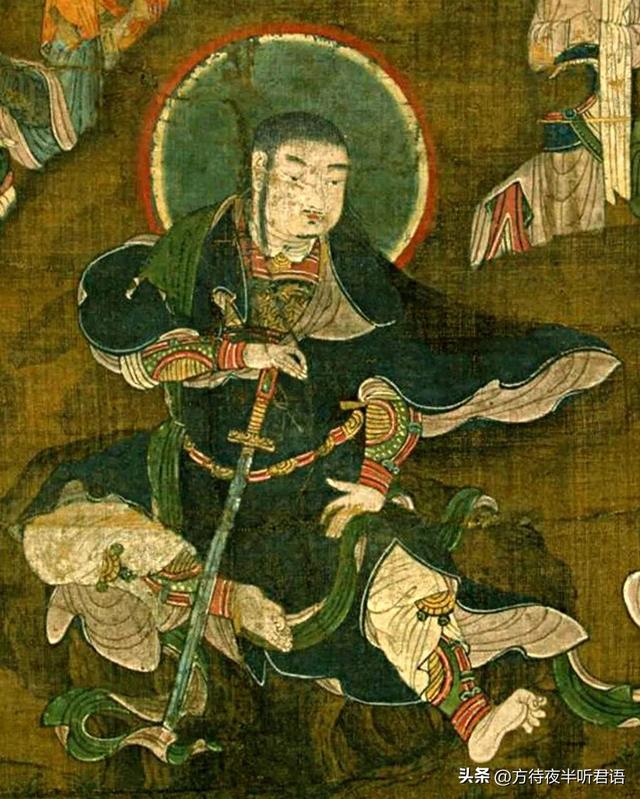 西夏黑水城罕见的道教绘画:真武大帝像