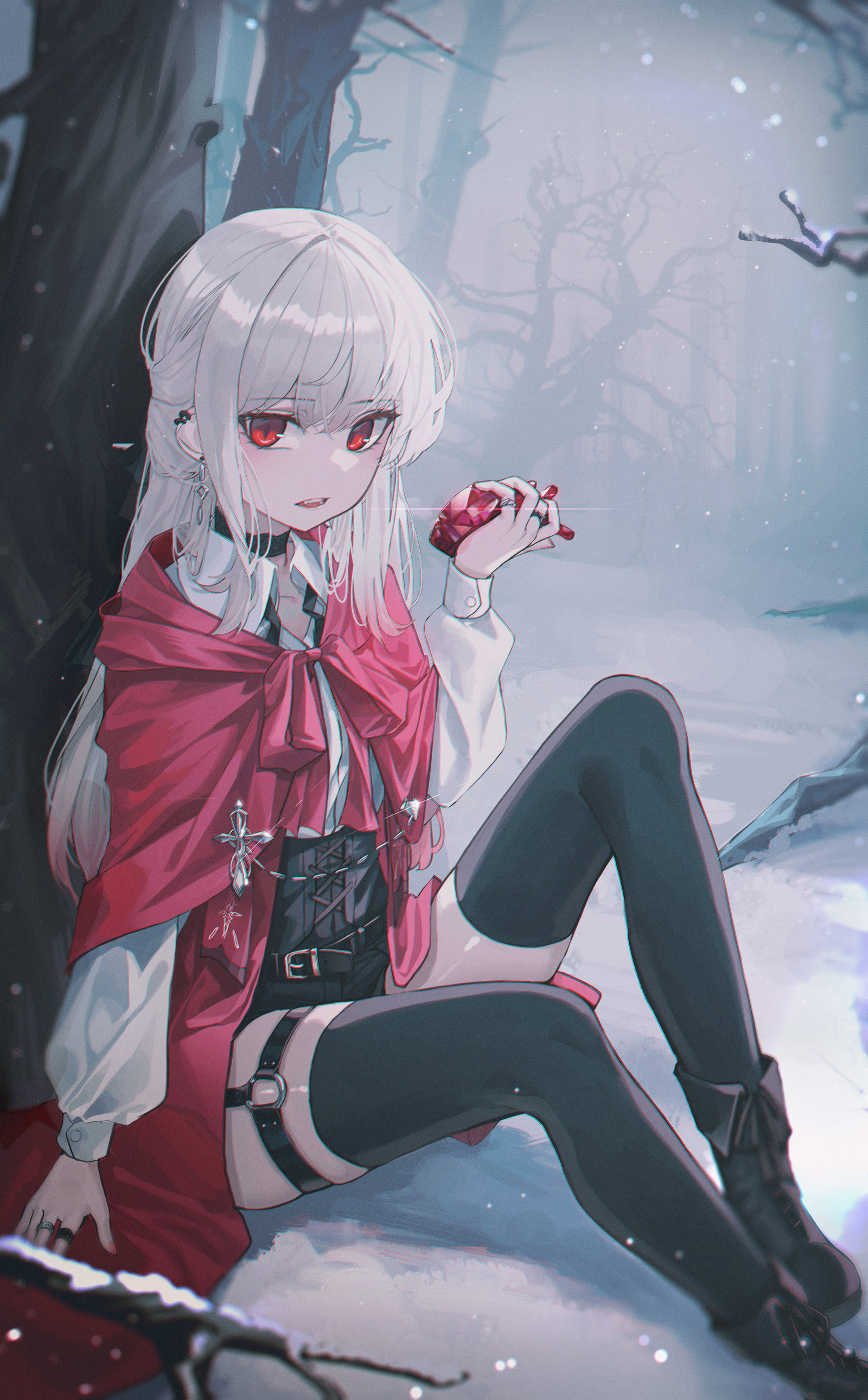 画师「domi」作品欣赏:又纯又欲风格的腹黑少女人物插画