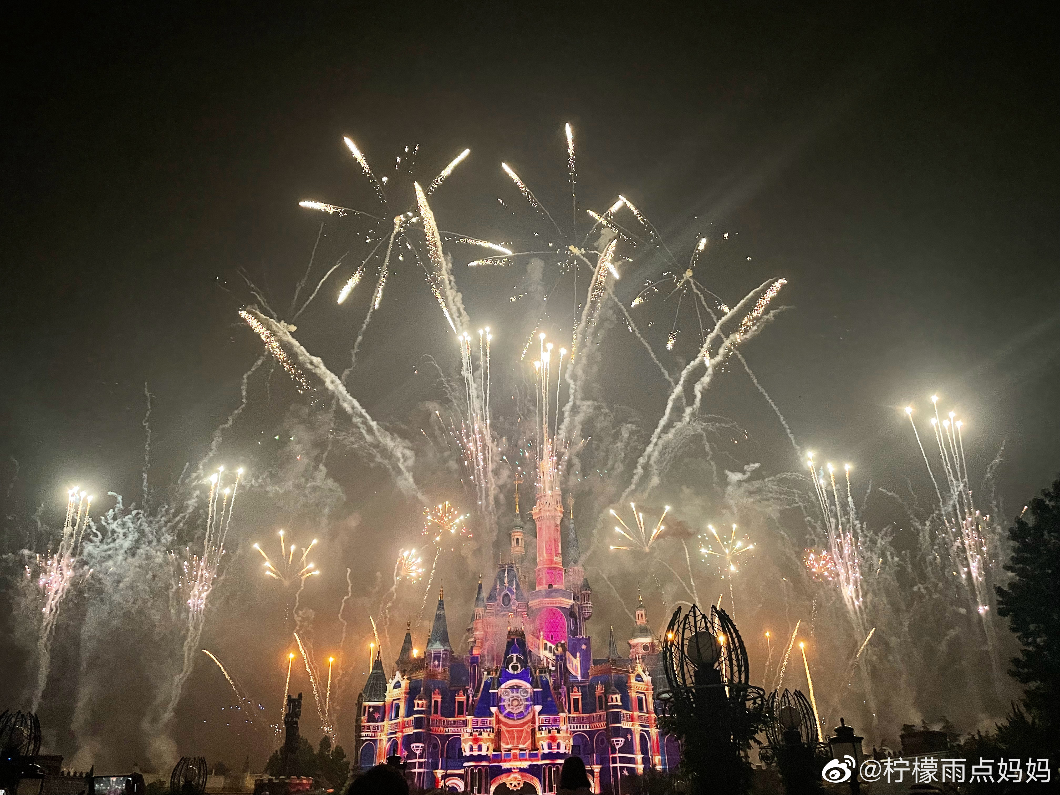 上海迪士尼跨年烟花图片