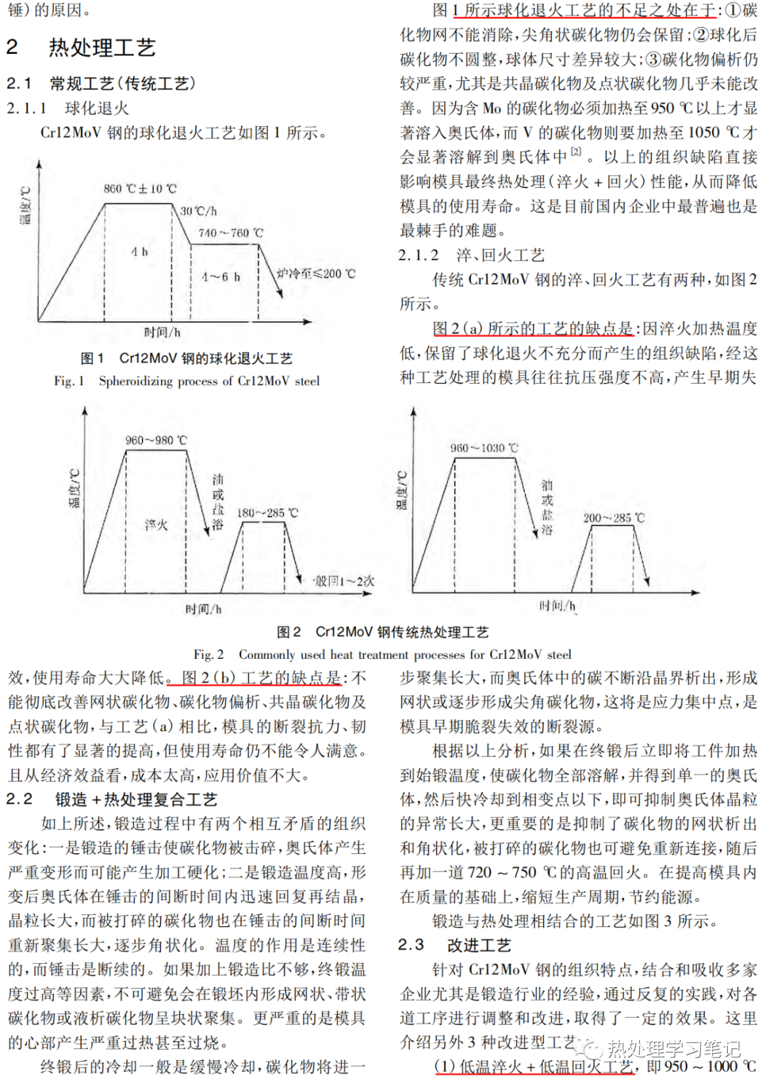 cr12mov钢的锻造和热处理工艺