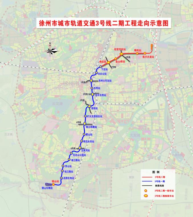 徐州市地铁3号线地图图片