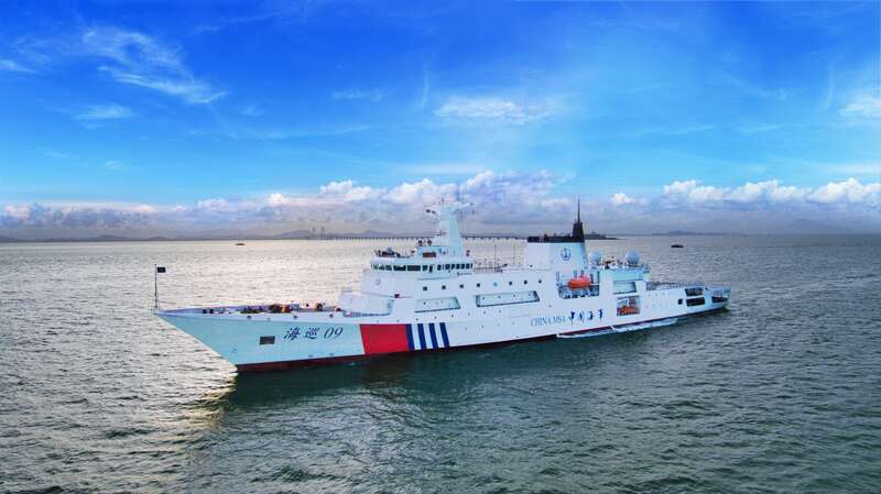 首艘万吨级!中国海事局大型海事巡逻船"海巡09"轮列编
