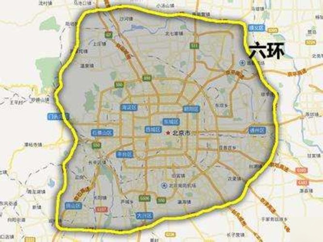 北京限行区域图片