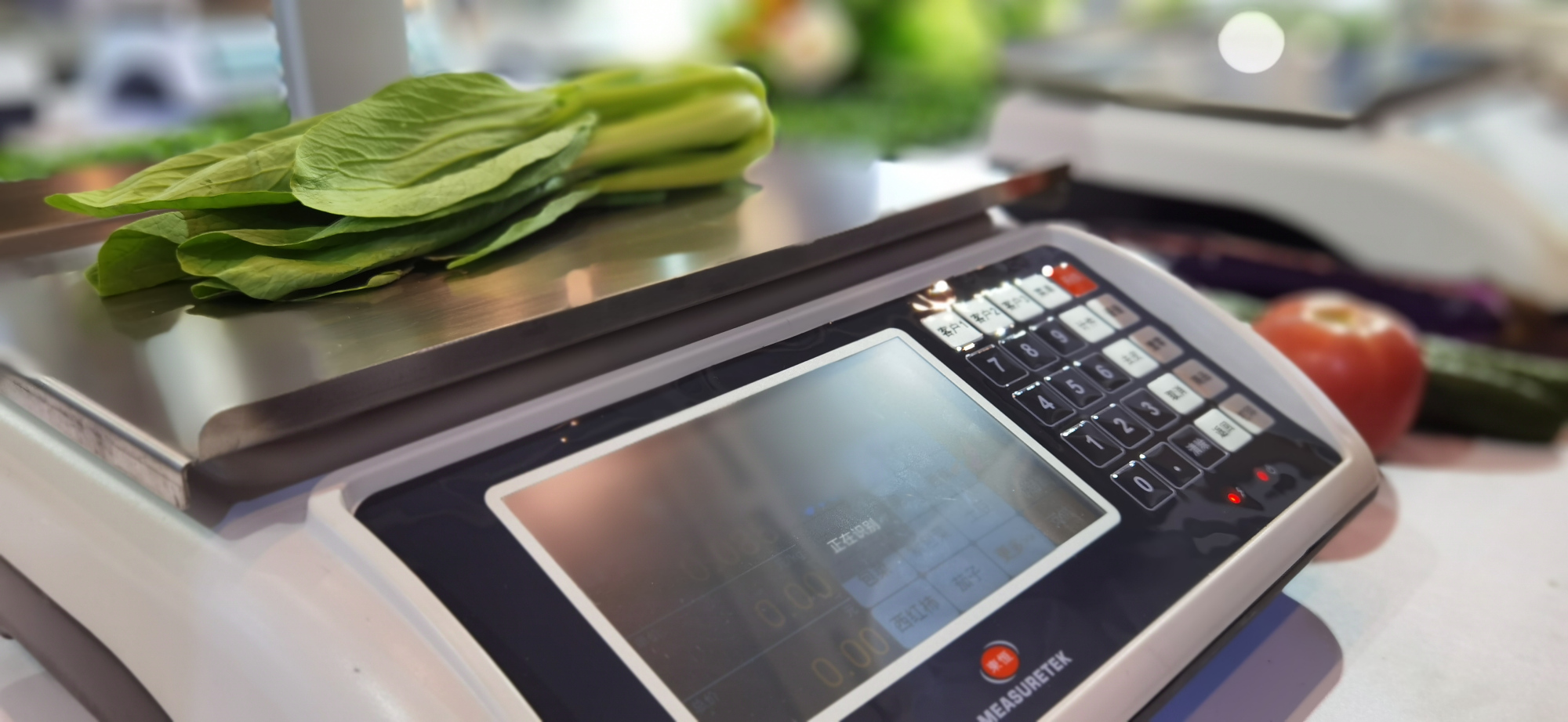 正在识别的电子秤