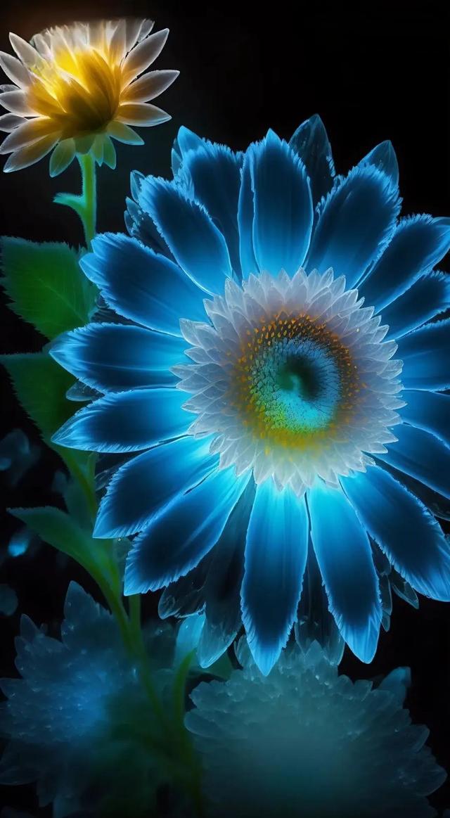 美图:晶莹剔透水晶花