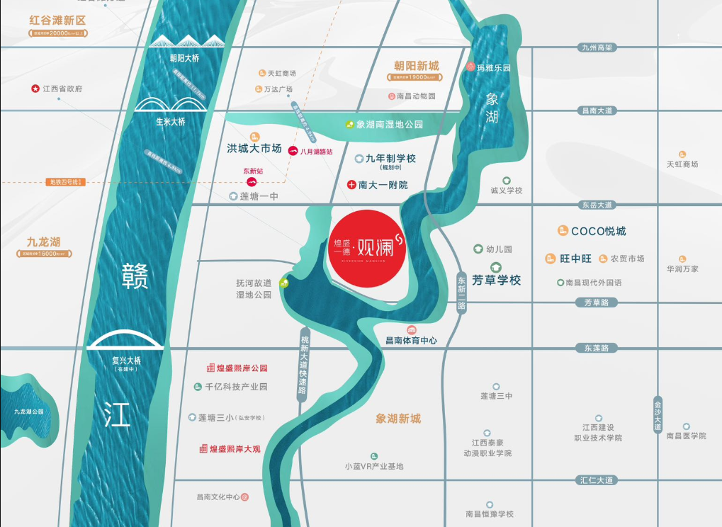 象湖滨江最新规划图图片