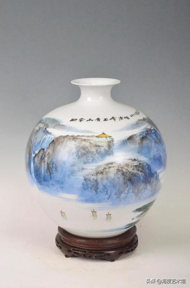 黄美尧的山水陶瓷 就是一幅展开的龙脉环绕的真山水