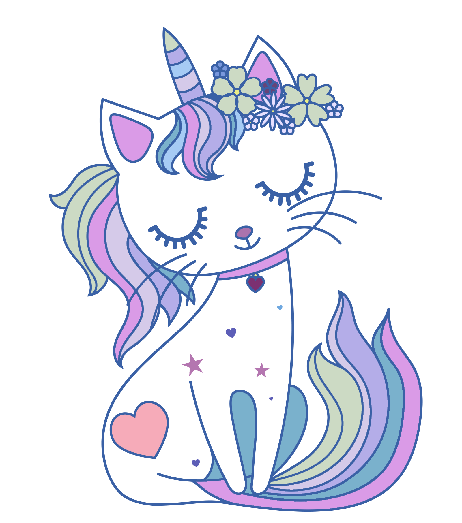 彩色独角兽作品发表记录