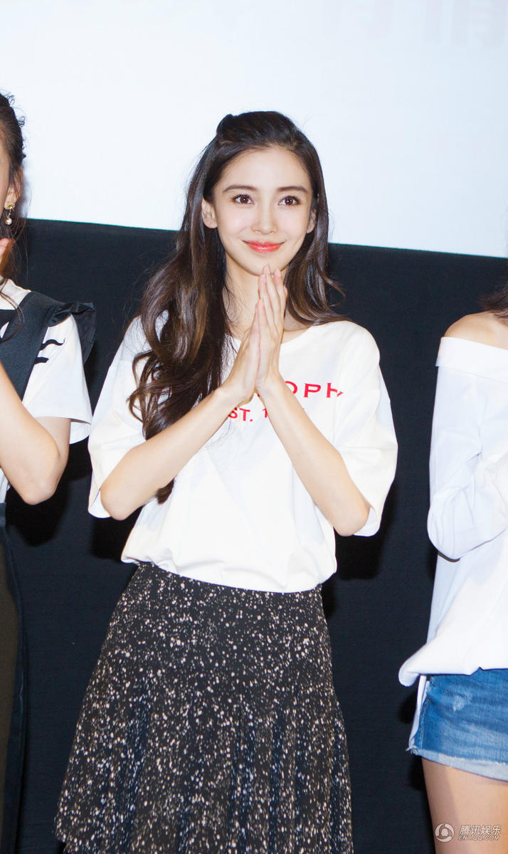 清纯甜美的angelababy美出天际