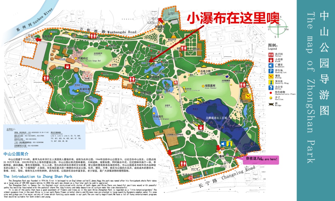 青岛中山公园游览地图图片