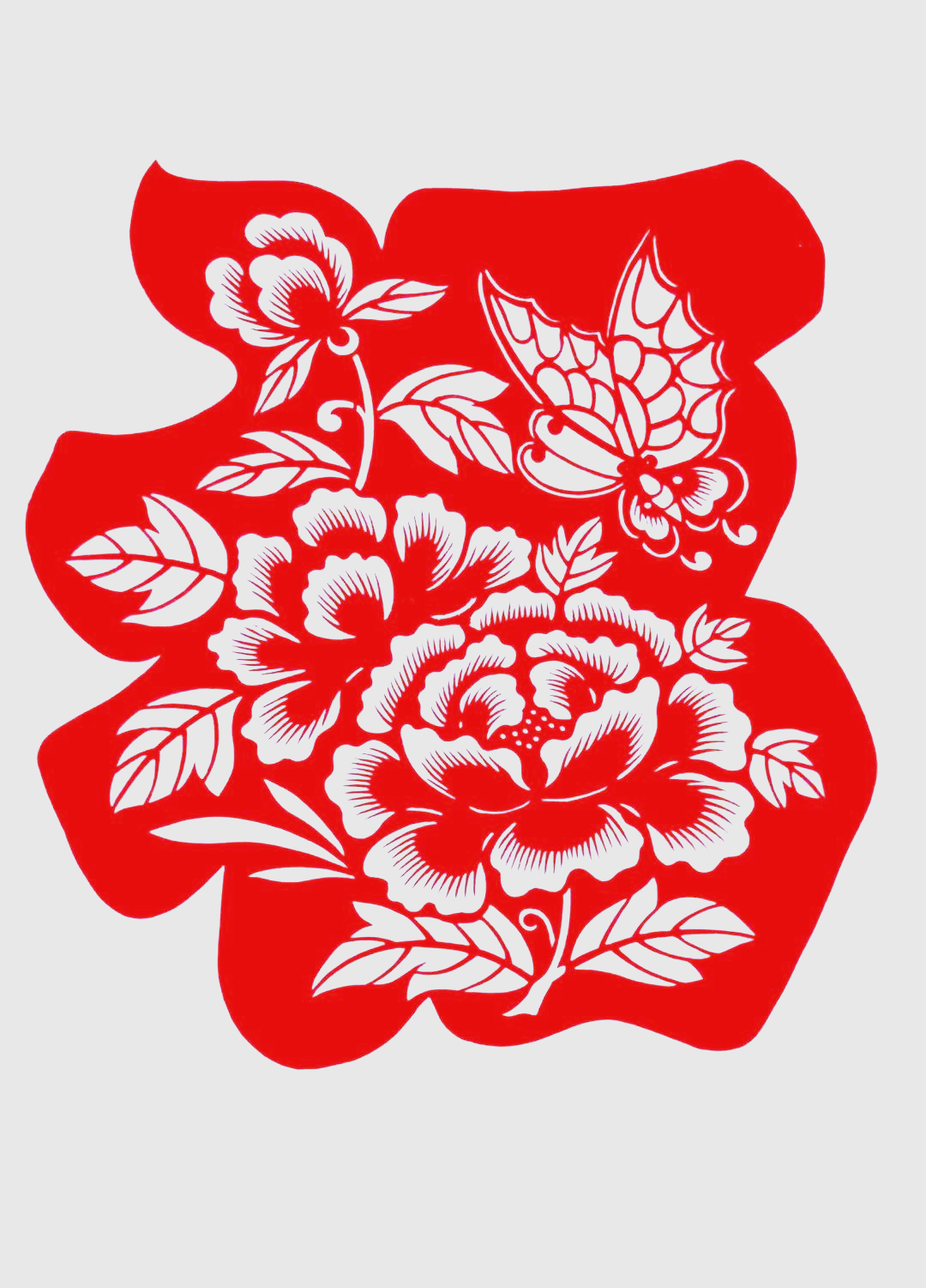 红纸剪福字,岁月的温情与祈愿