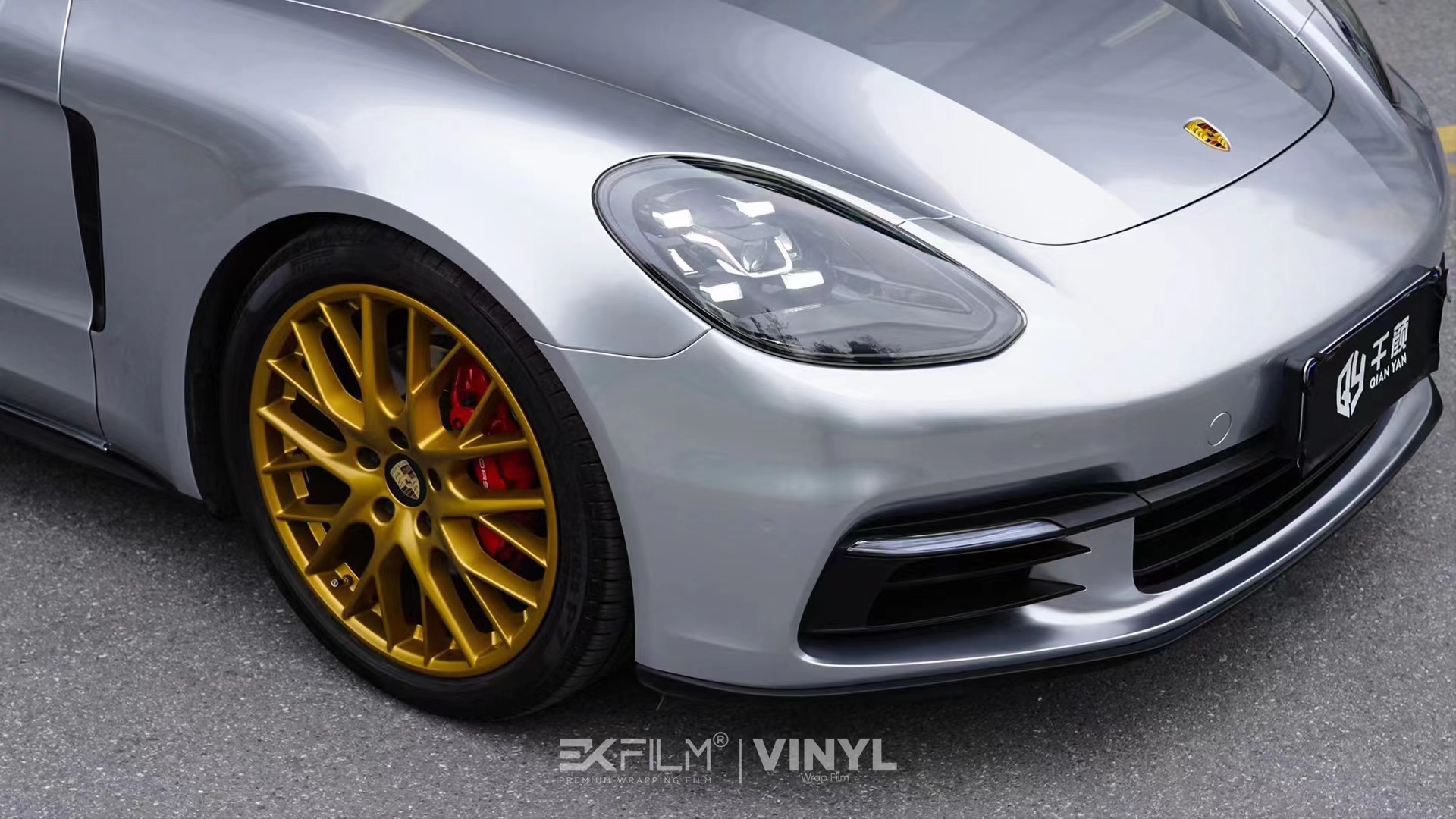 帕拉梅拉ekfilm改色膜gt银,经典耐看的冷银色系