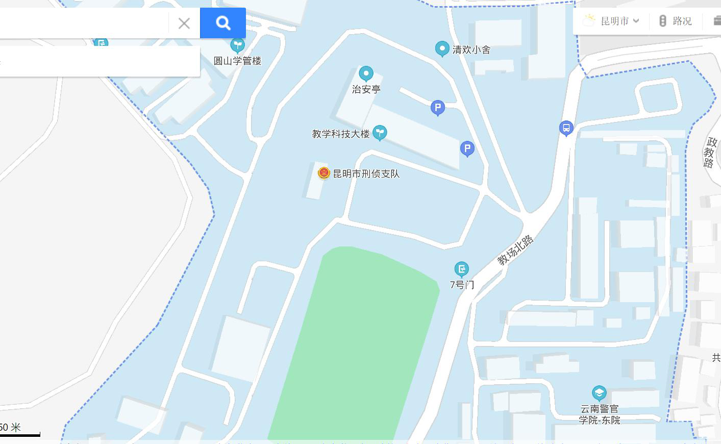 云南警官学院校园地图