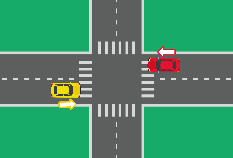 路口会车，发生事故是谁的责任？-有驾