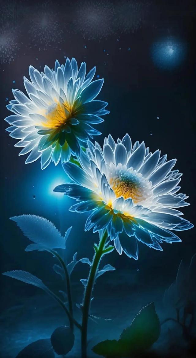 美图:晶莹剔透水晶花