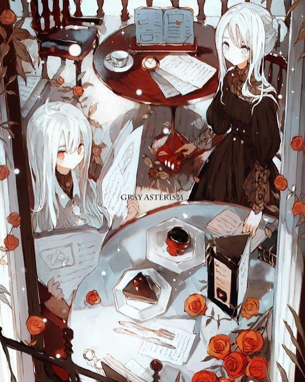 静谧又忧郁的少女丨插画师旧都なぎ