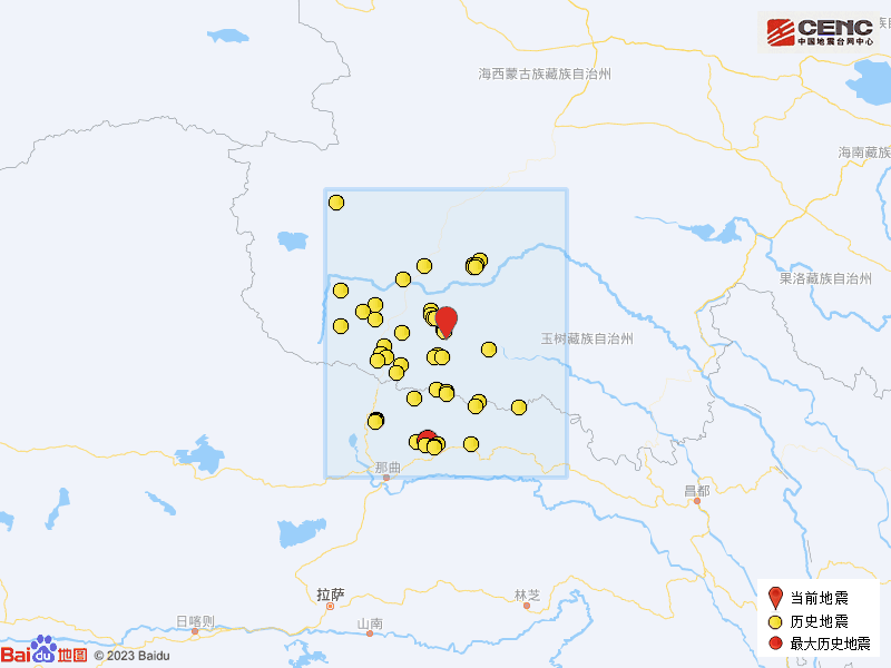 青海玉树州杂多县发生3.3级地震