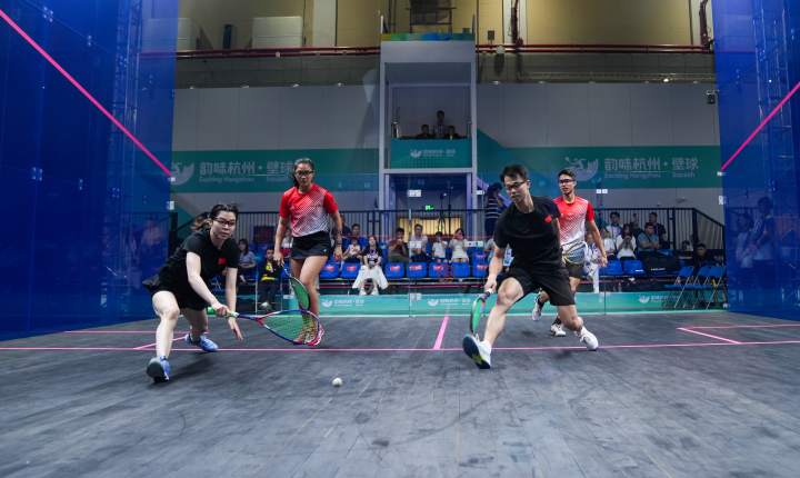 国内首届亚洲壁球混双比赛开赛