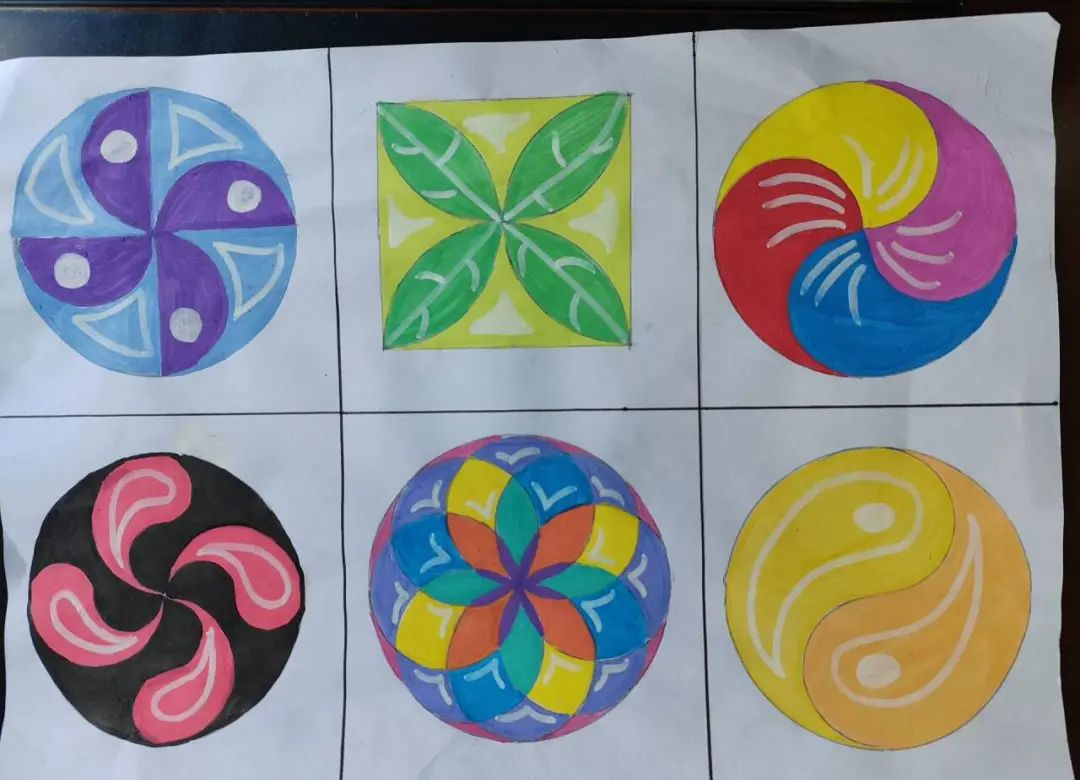 数学创意实践:探索"圆"的多样美图案