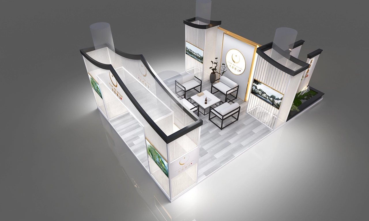 房地产临时展厅的效果设计方案-地产临展模型