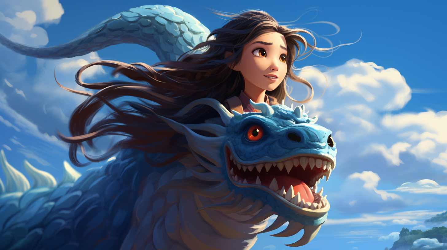 ai绘图每天发布6.28(美女与龙)