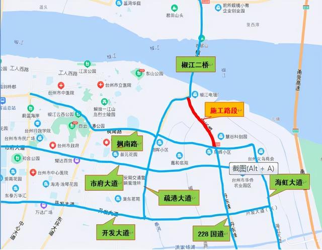 228国道台州段路线图图片