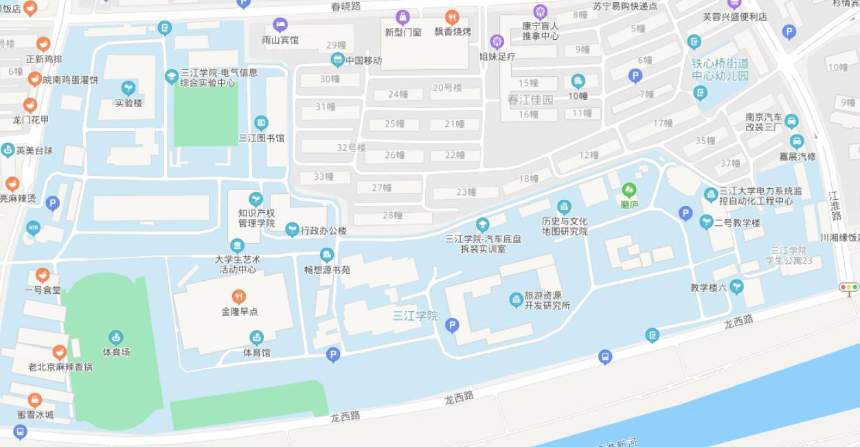 南京三江学院地图图片