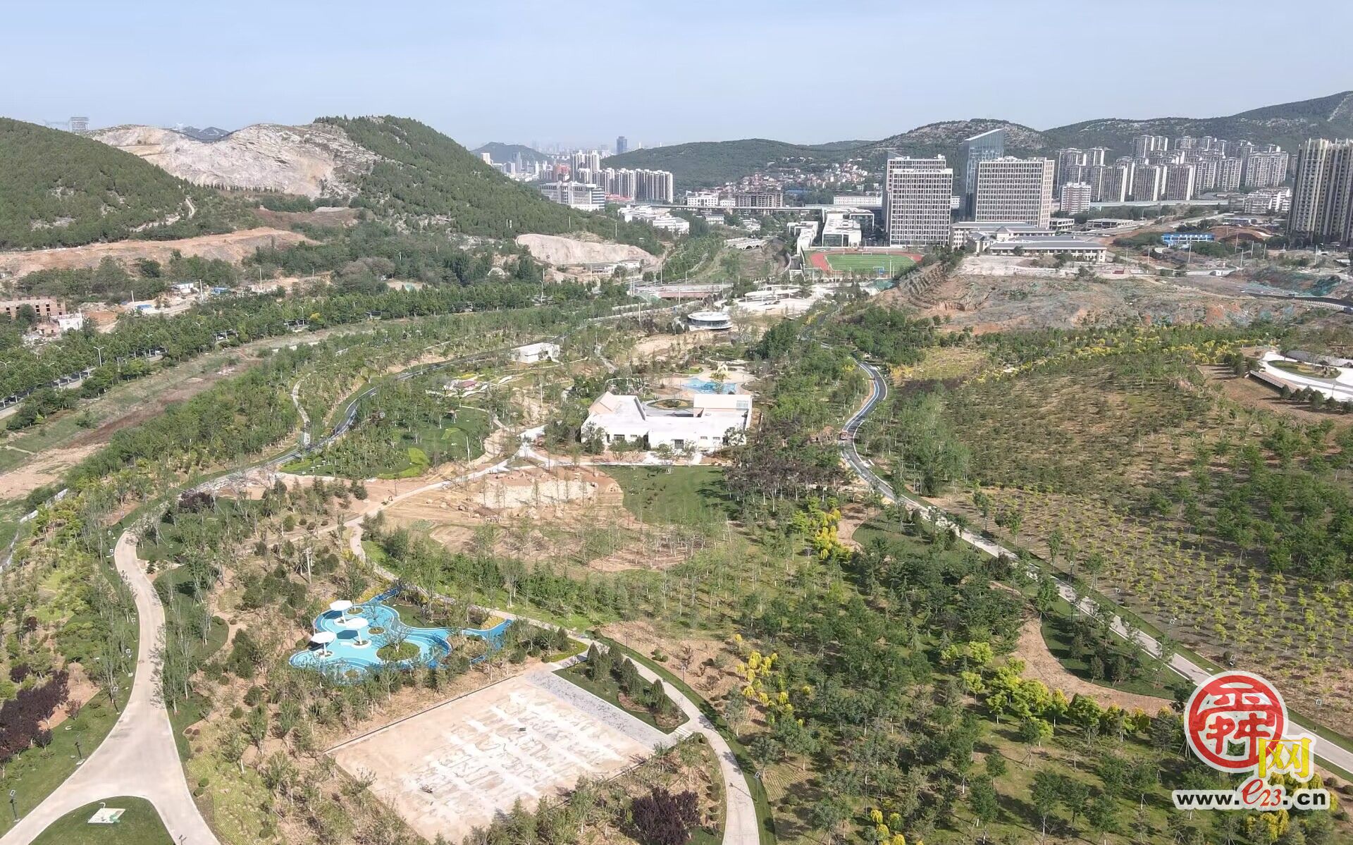 "三区三环六景"布局成型,济南兴隆公园显现雏形