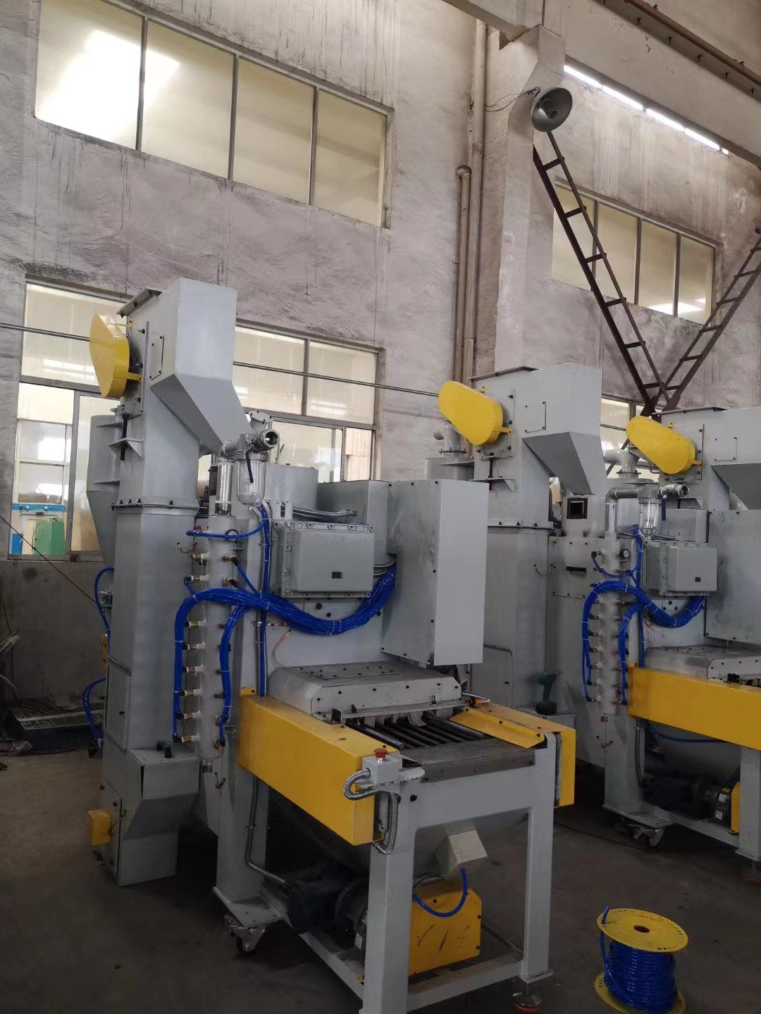 台车式抛丸机的抛丸效果