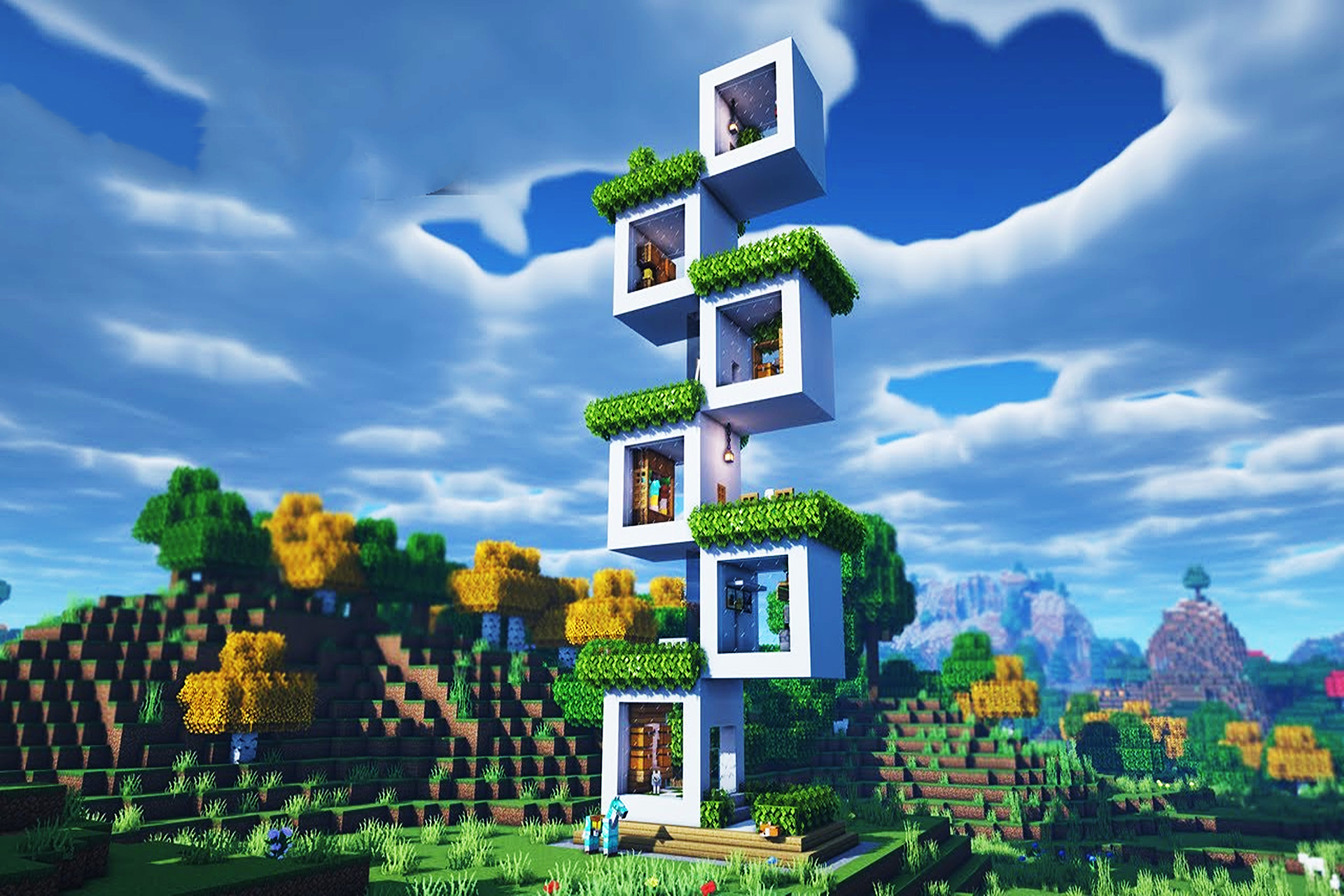 我的世界:萌新必备生存建筑,简单又实用,"有手就行"系列!