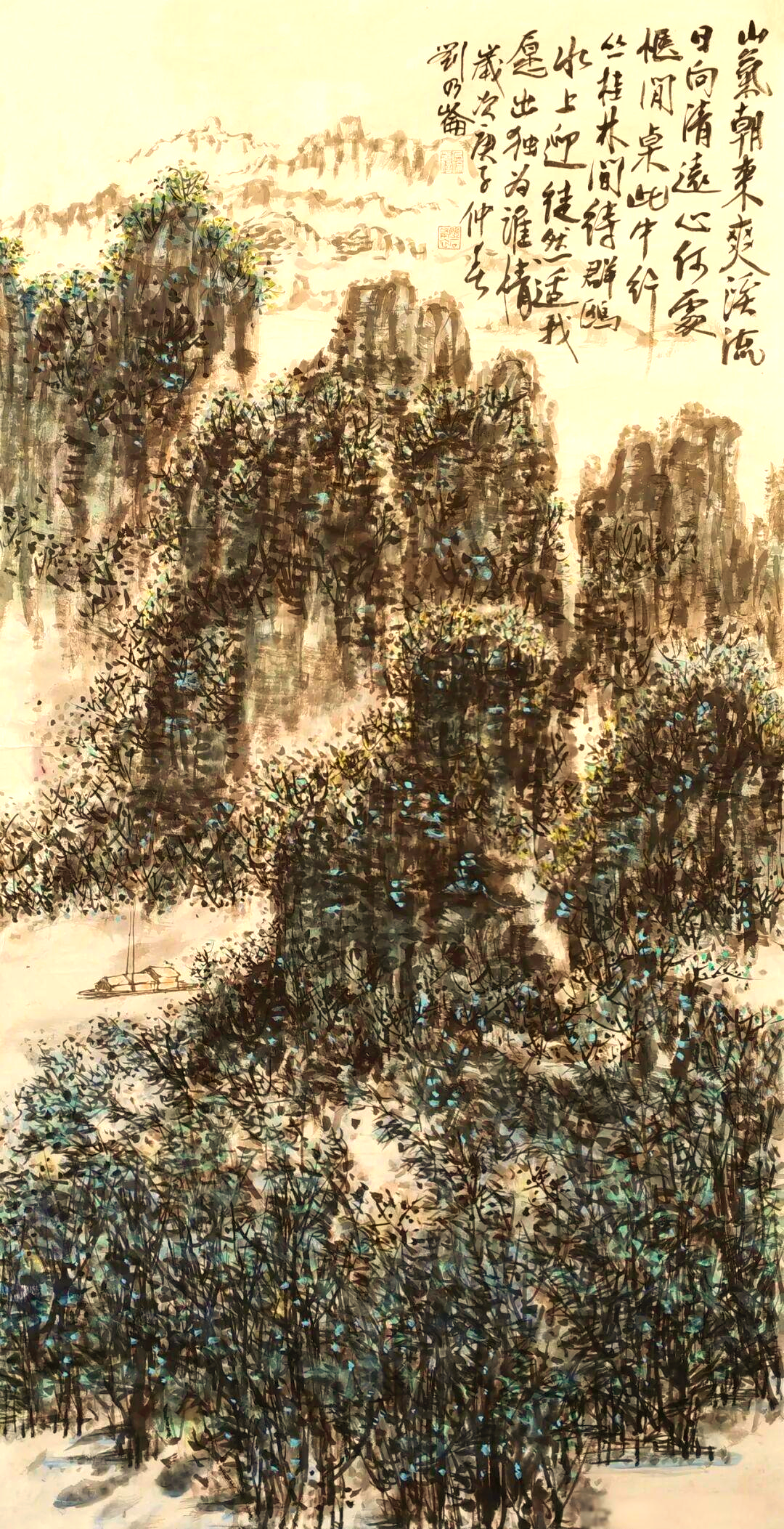 当代中国画坛的"大器"风范与刘乃伦的艺术成就