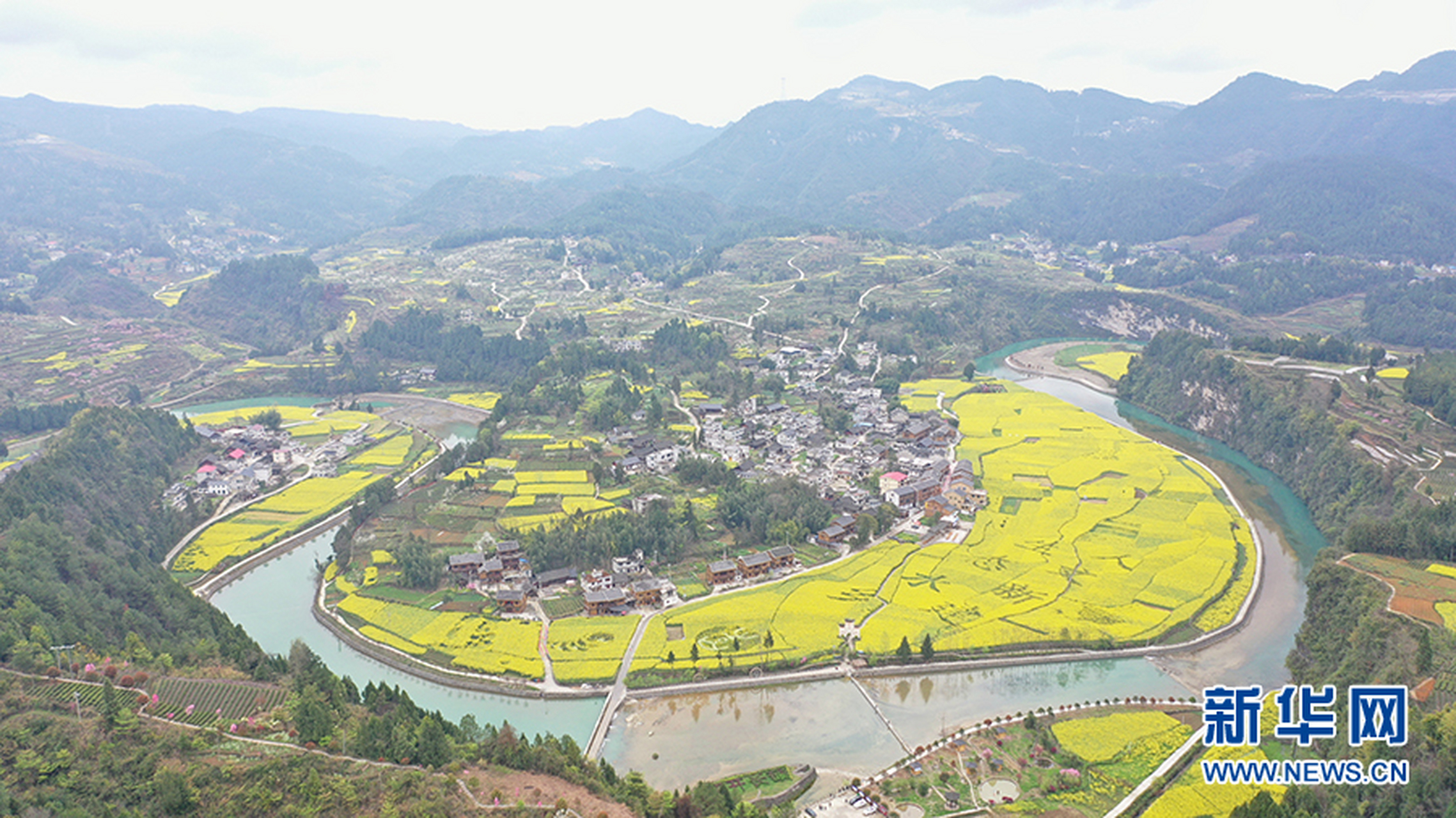 【貴州鳳岡:長磧古寨春光美】長磧古寨位於貴州省遵義市鳳岡縣新建鎮