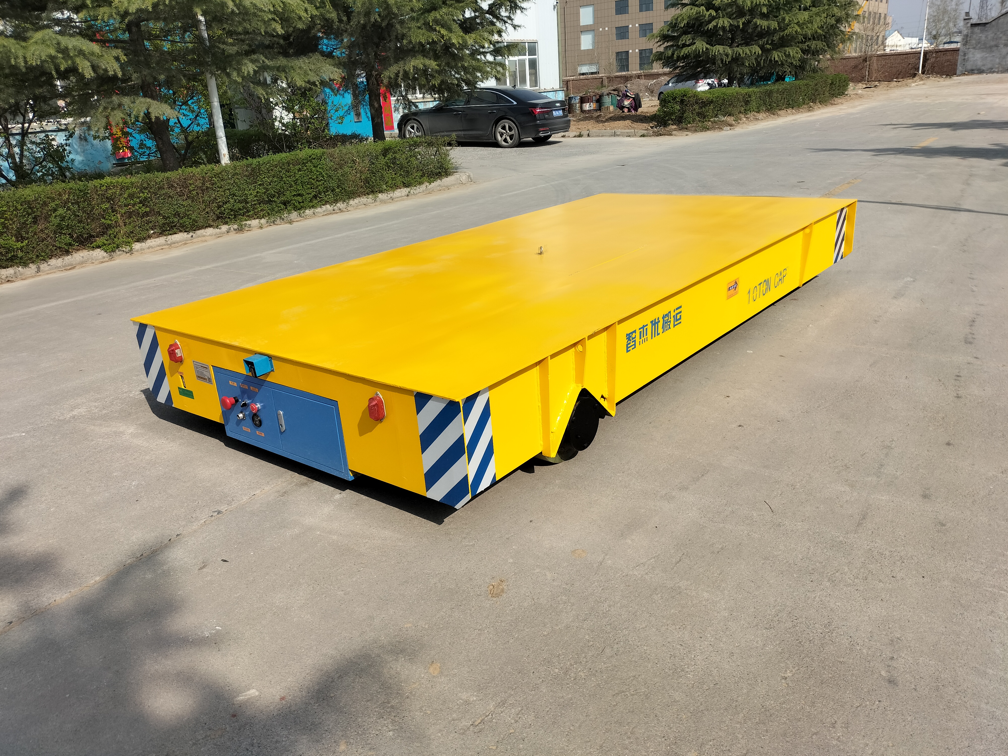 智杰优cwx无轨电动平车可以加装plc控制系统,实现完全自动化控制