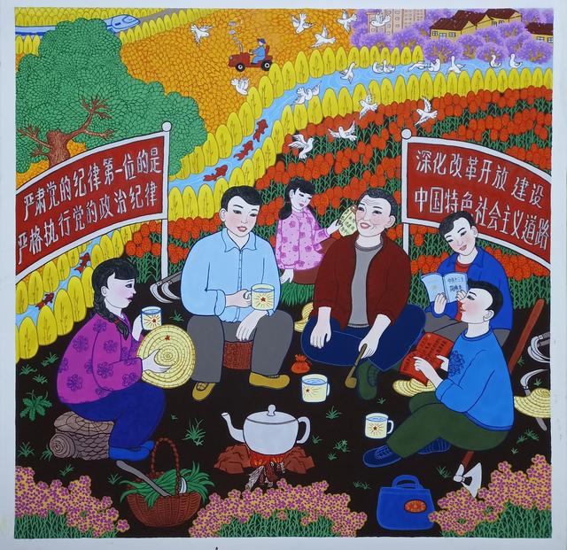 靖宇县靖宇镇文化旅游科积极打造靖宇农民画品牌效应推动全镇文化深入