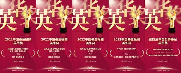 且慢基金投顾策略获肯定!盈米基金荣膺5项"英华奖"