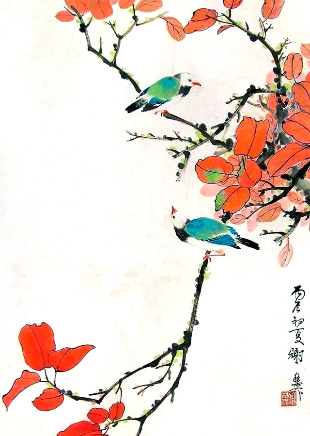 谢稚柳花鸟画中的诗与情,品味自然的韵味