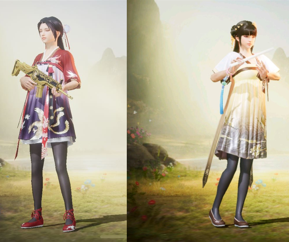 女角色穿上金风玉露后伸了一下腿,不小心暴露了光子的青铜操作!