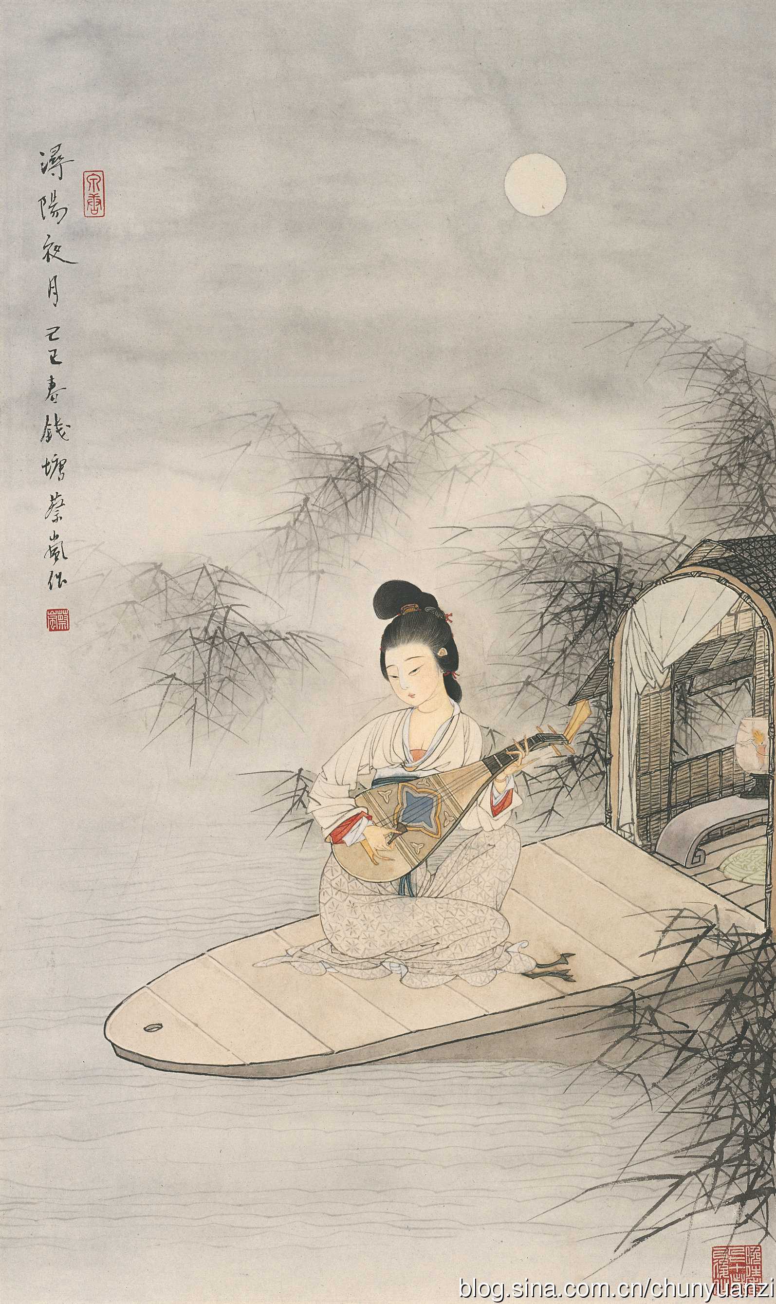 蔡岚先生的工笔人物画,展现东方文化的深厚底蕴