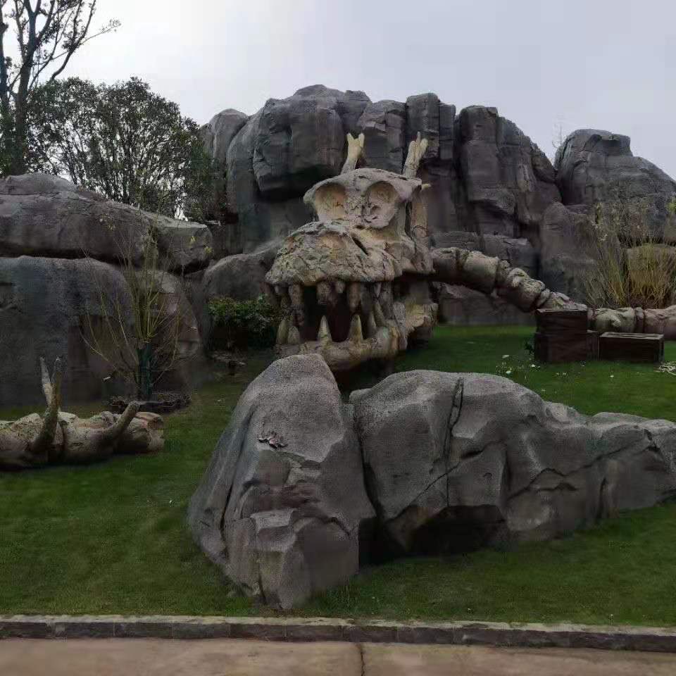 阳泉假山制作 长治假山石挡土墙施工 假山园林承接