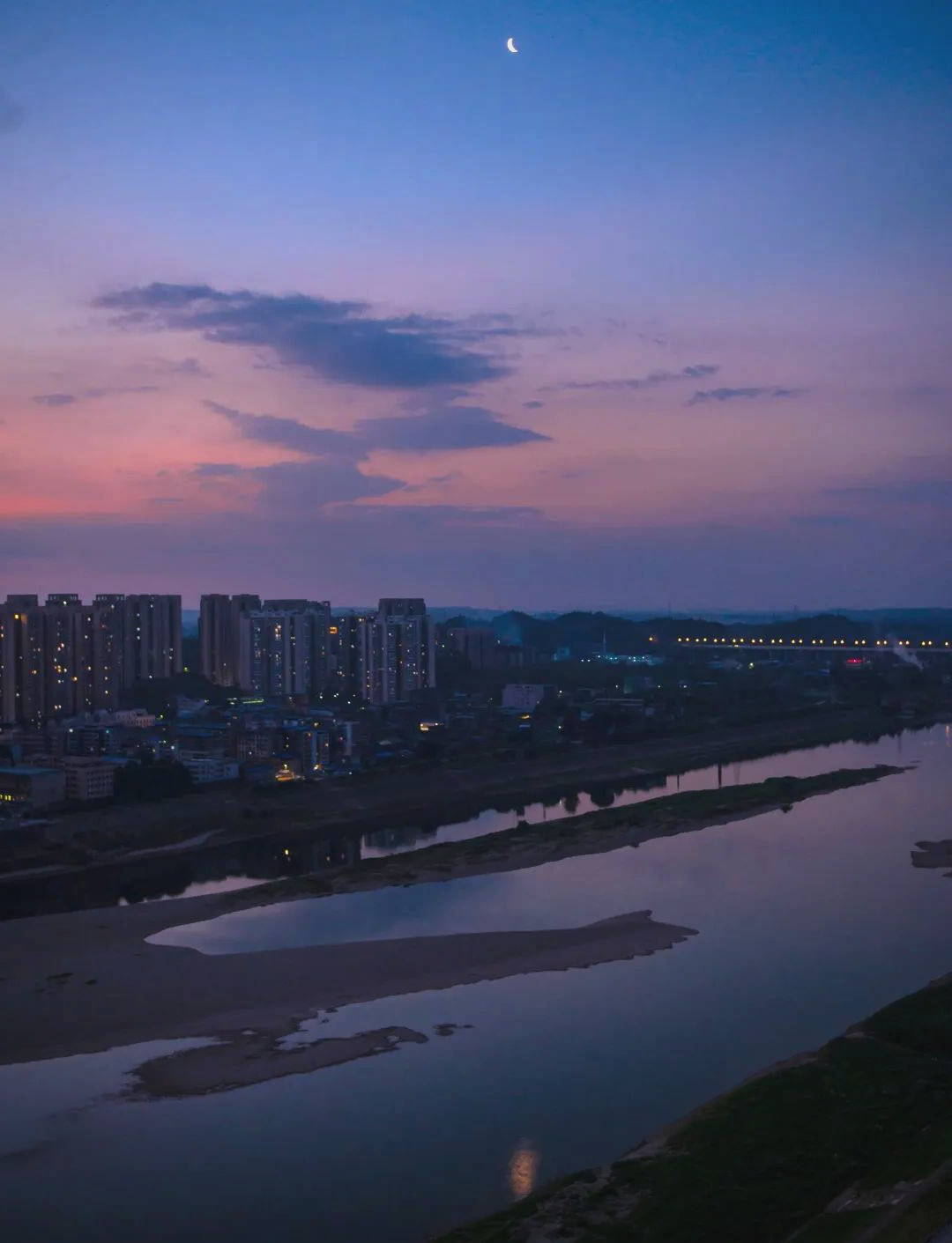 渠县初冬浪漫落日,感受大自然治愈的力量!