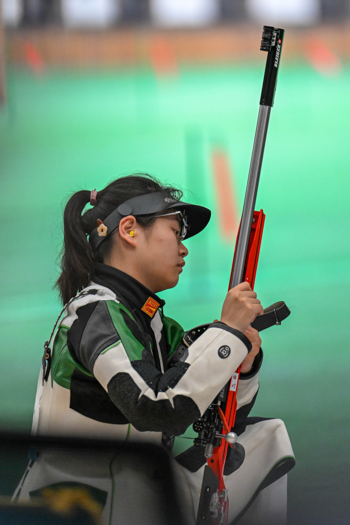 中国队获女子50米步枪三姿团体赛金牌 浙江小将韩佳予再添一金