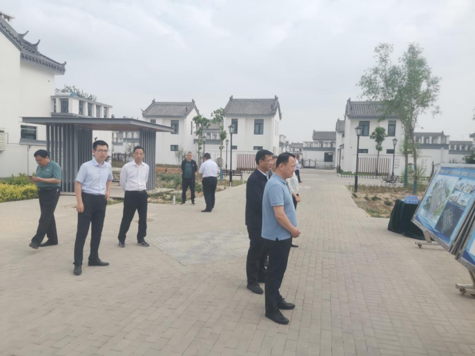 徐一冰一行到阎什镇调研美丽乡村建设工作