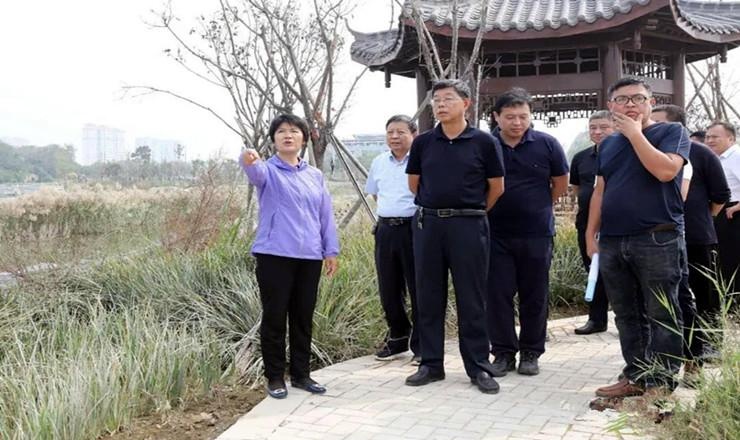 梁惠民调研一环水系项目基础设施建设情况