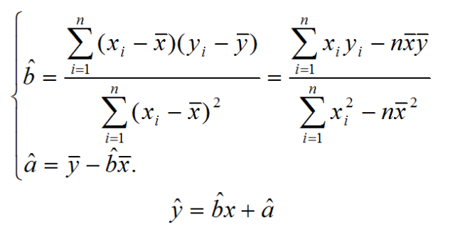 线性回归方程b怎么求
