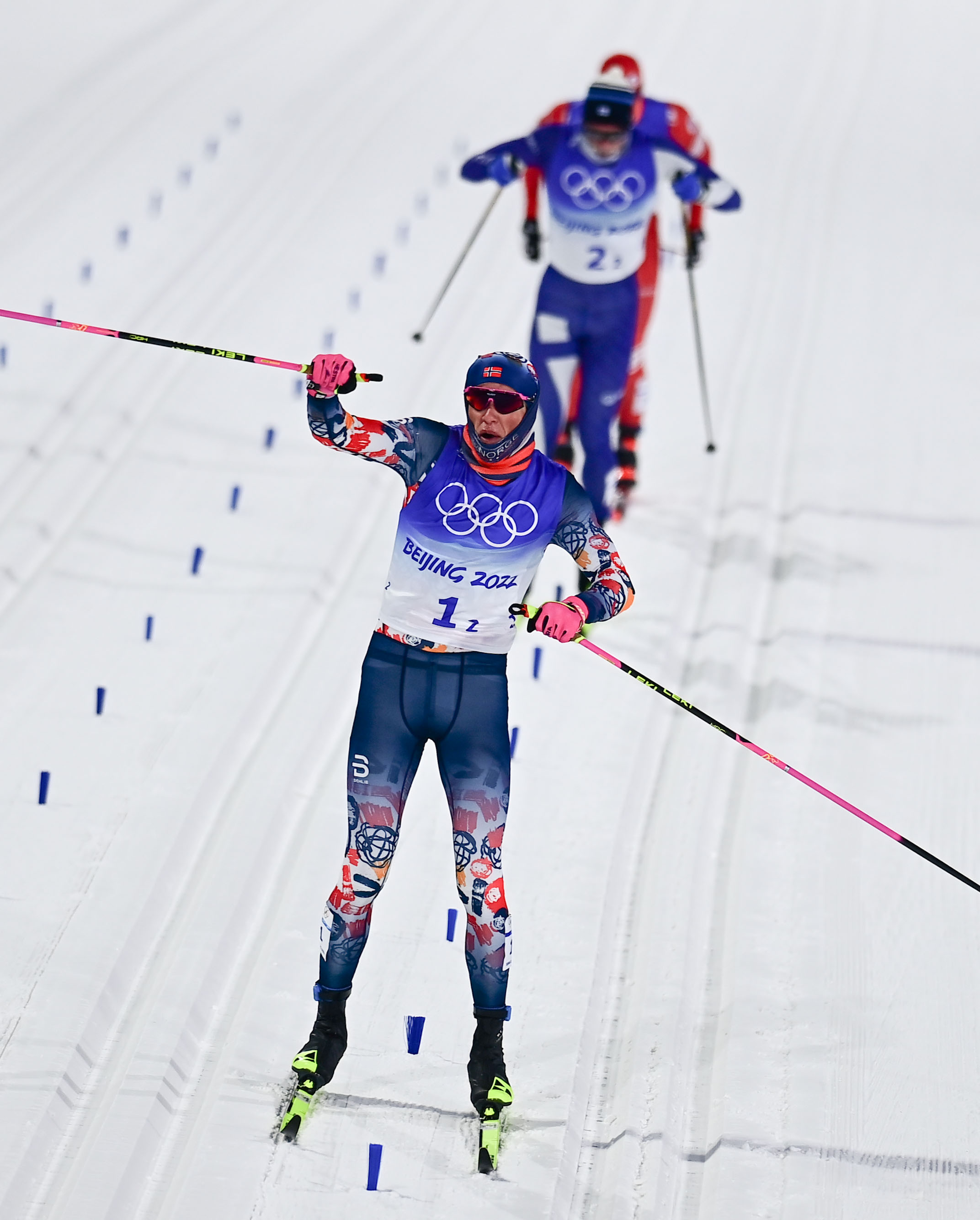 越野滑雪——男子团体短距离(传统技术)比赛赛况(3)