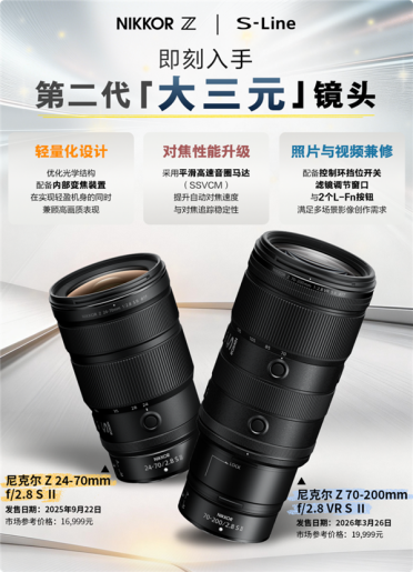 19999元！尼康70-200mm新一代大三元镜头开售