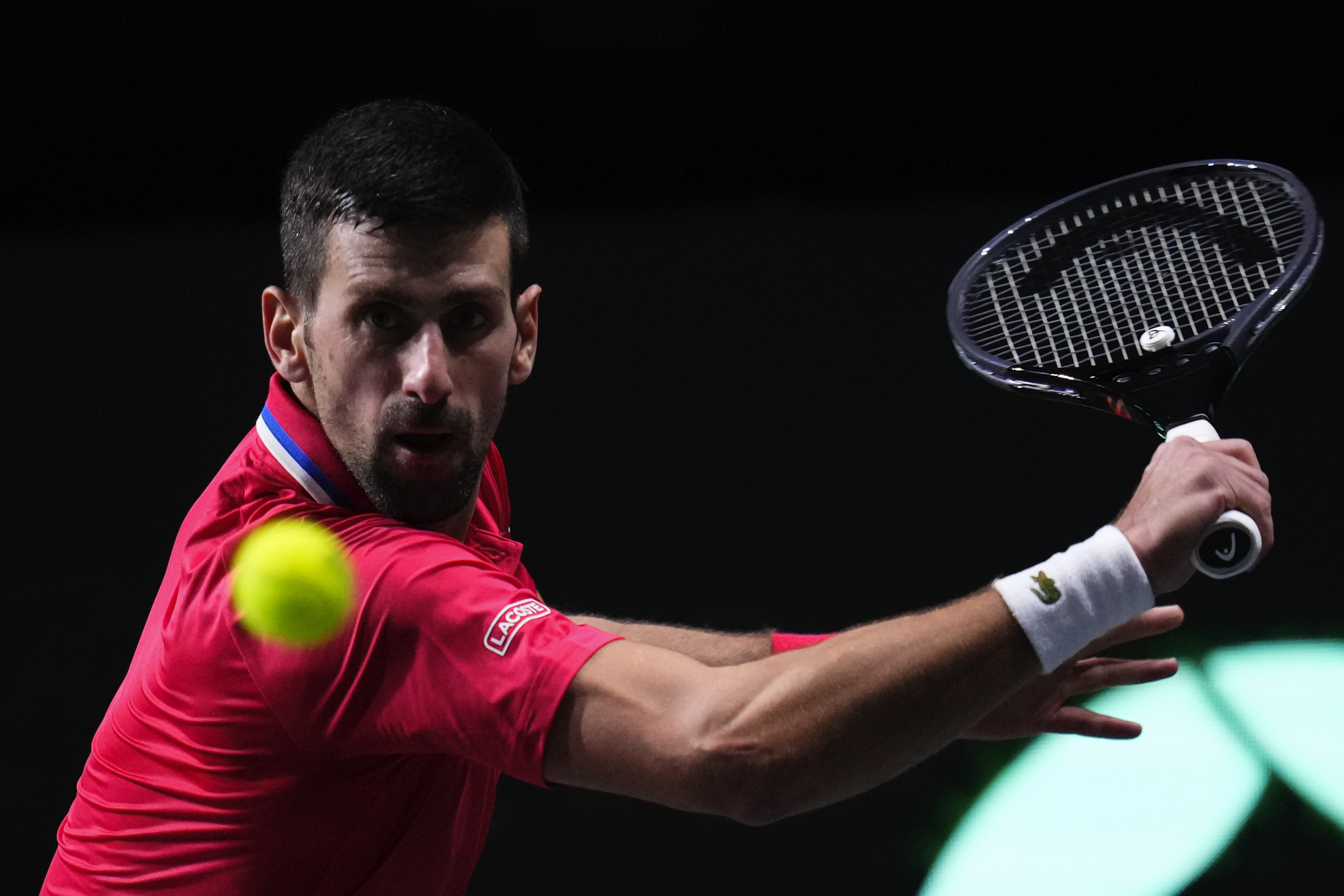 网球——戴维斯杯:塞尔维亚队晋级半决赛(2)