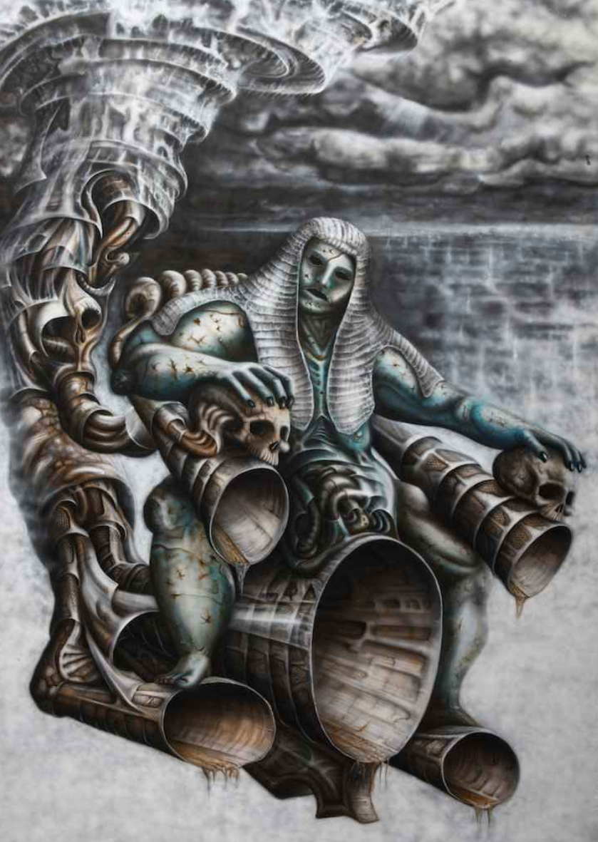 在太平间展出的死亡画作——米切尔的神秘主义绘画