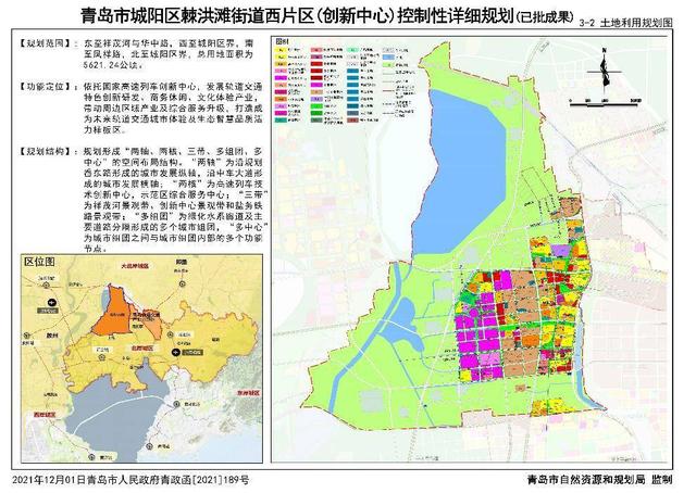 占地8204公顷!城阳棘洪滩街道两大片区控规发布